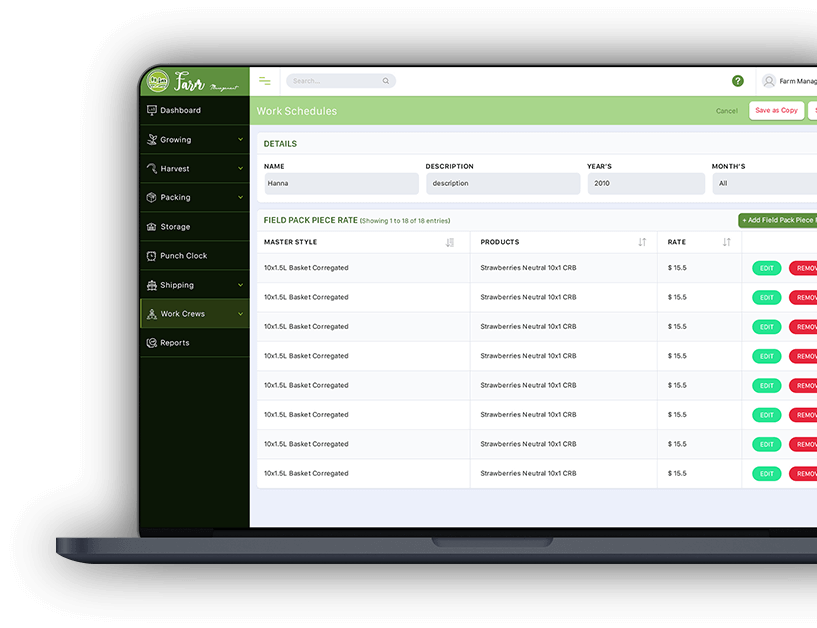 Farm Management & Operation Tracking Software