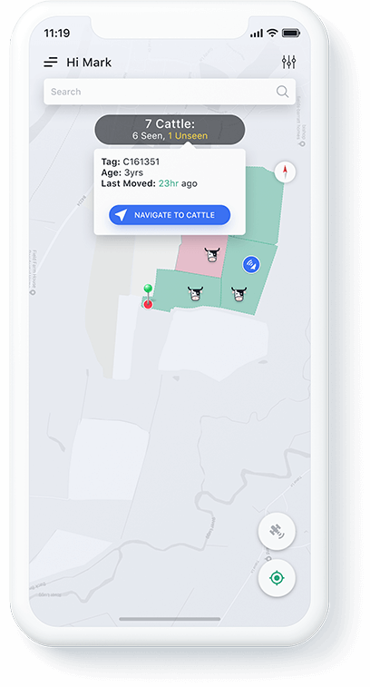 Cattle Tracking Map listing Screenshot