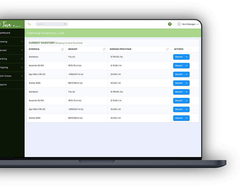 Farm Management & Operation Tracking Software